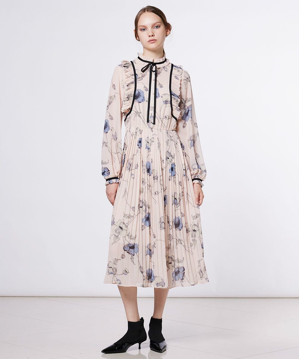 Sov. / フラワーシフォンワンピース DRESS Night STORE | ダブル
