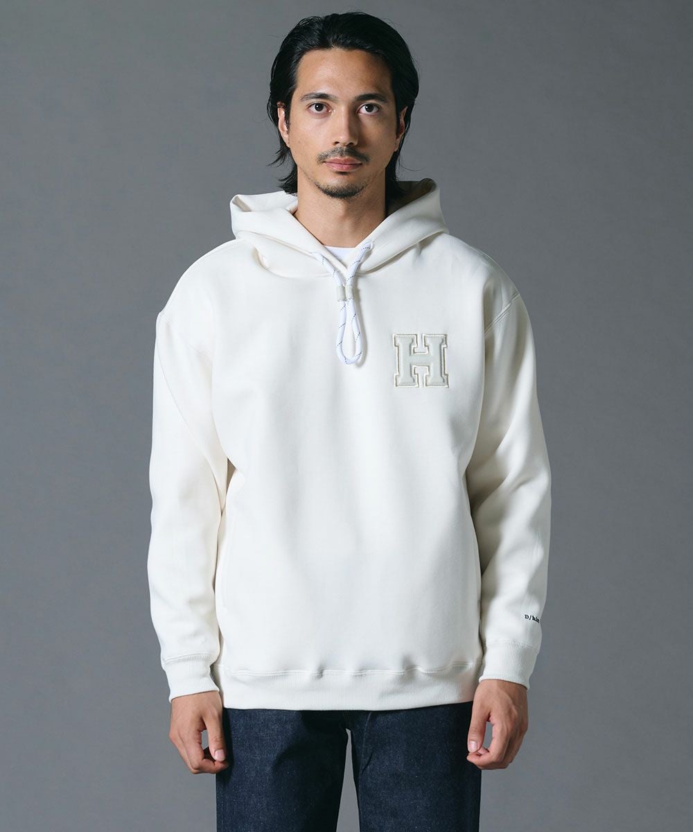 D/him H刺繍立体ロゴダンボールニットパーカー TOPS Night STORE
