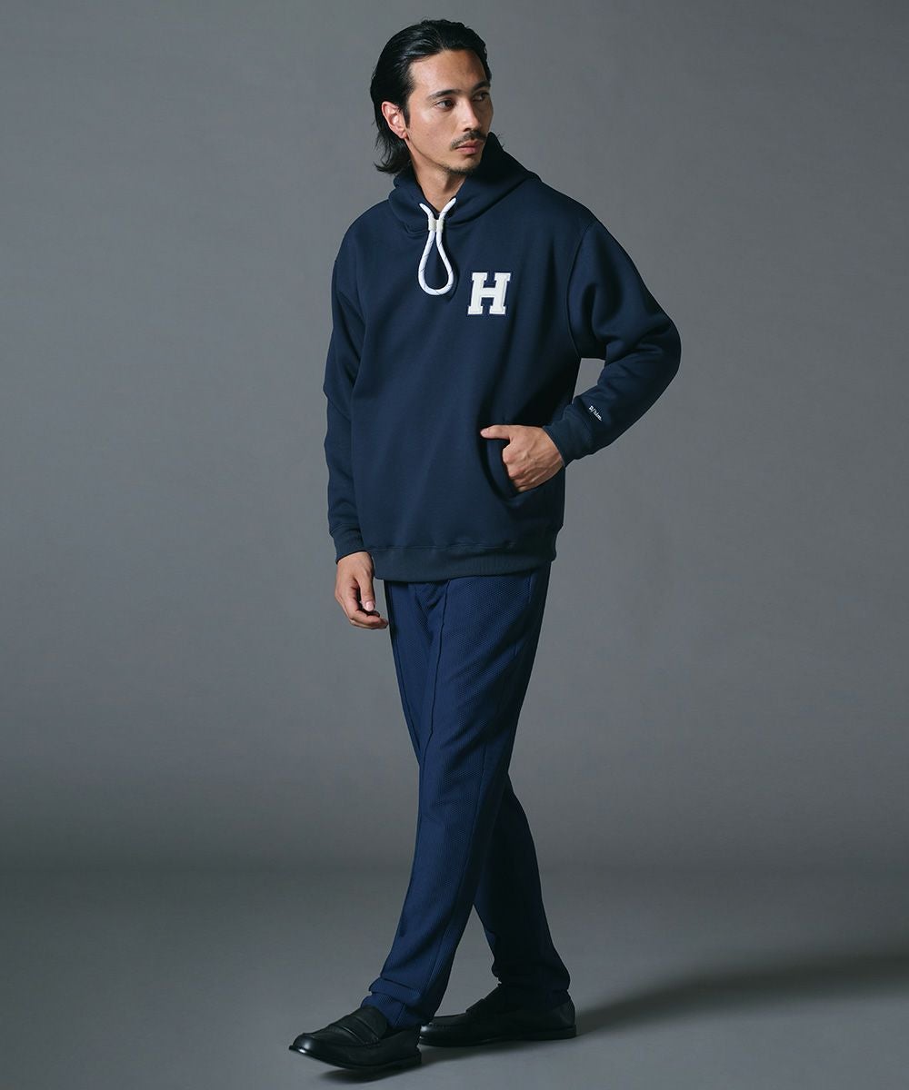 D/him H刺繍立体ロゴダンボールニットパーカー TOPS Night STORE