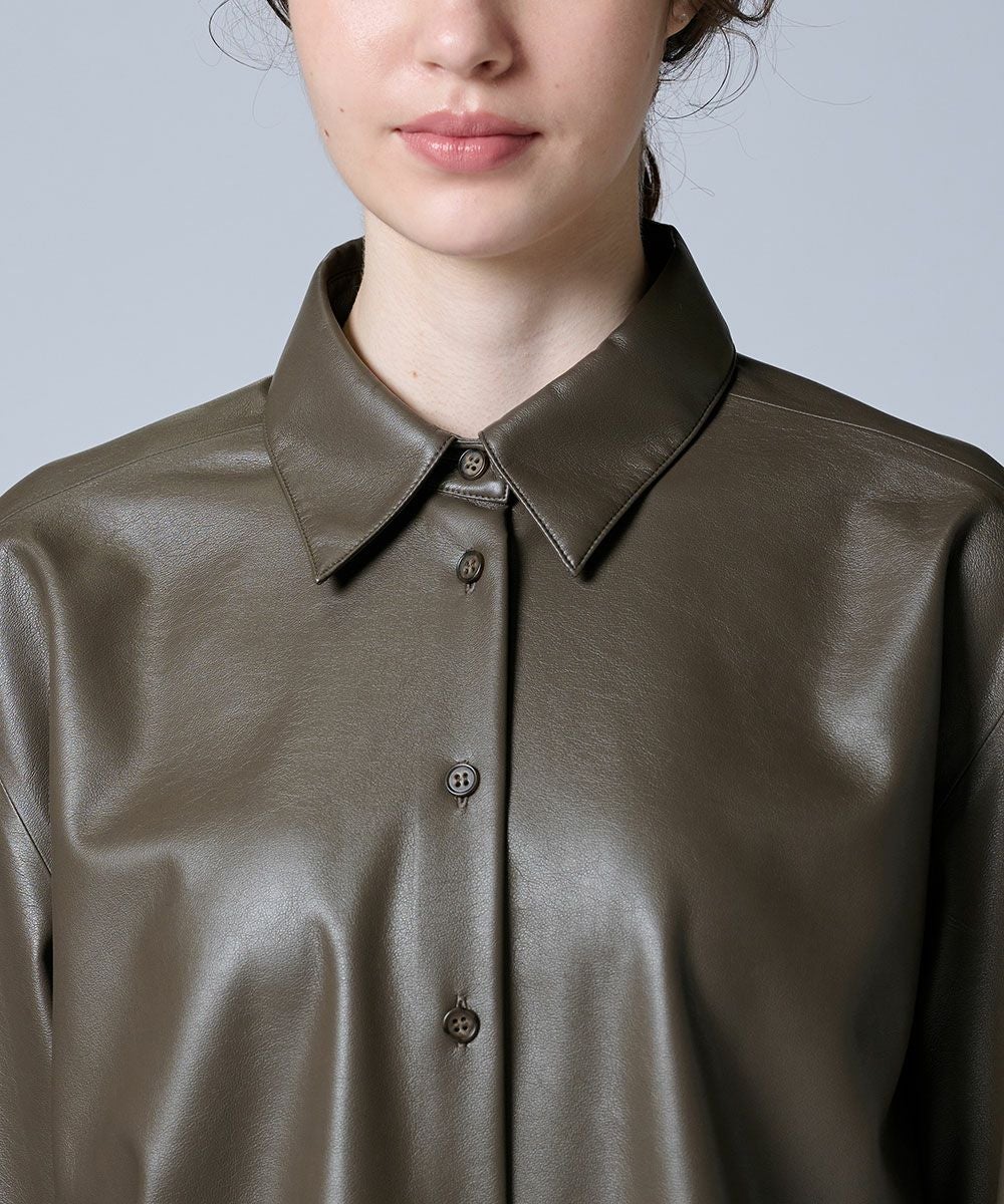 OSLOW / フェイクレザーシャツ TOPS Night STORE | ダブルスタンダード