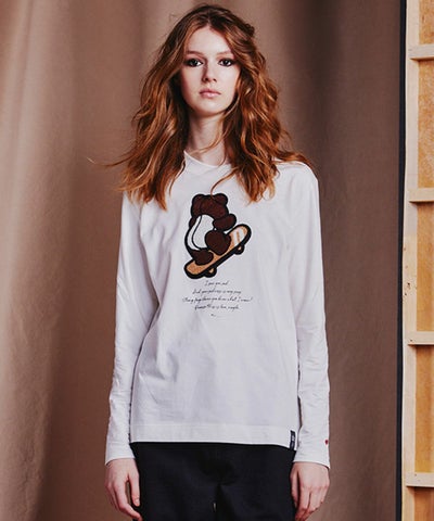 DSC / スケボーベアワッペンロングTシャツ(WEB限定) TOPS Night STORE 
