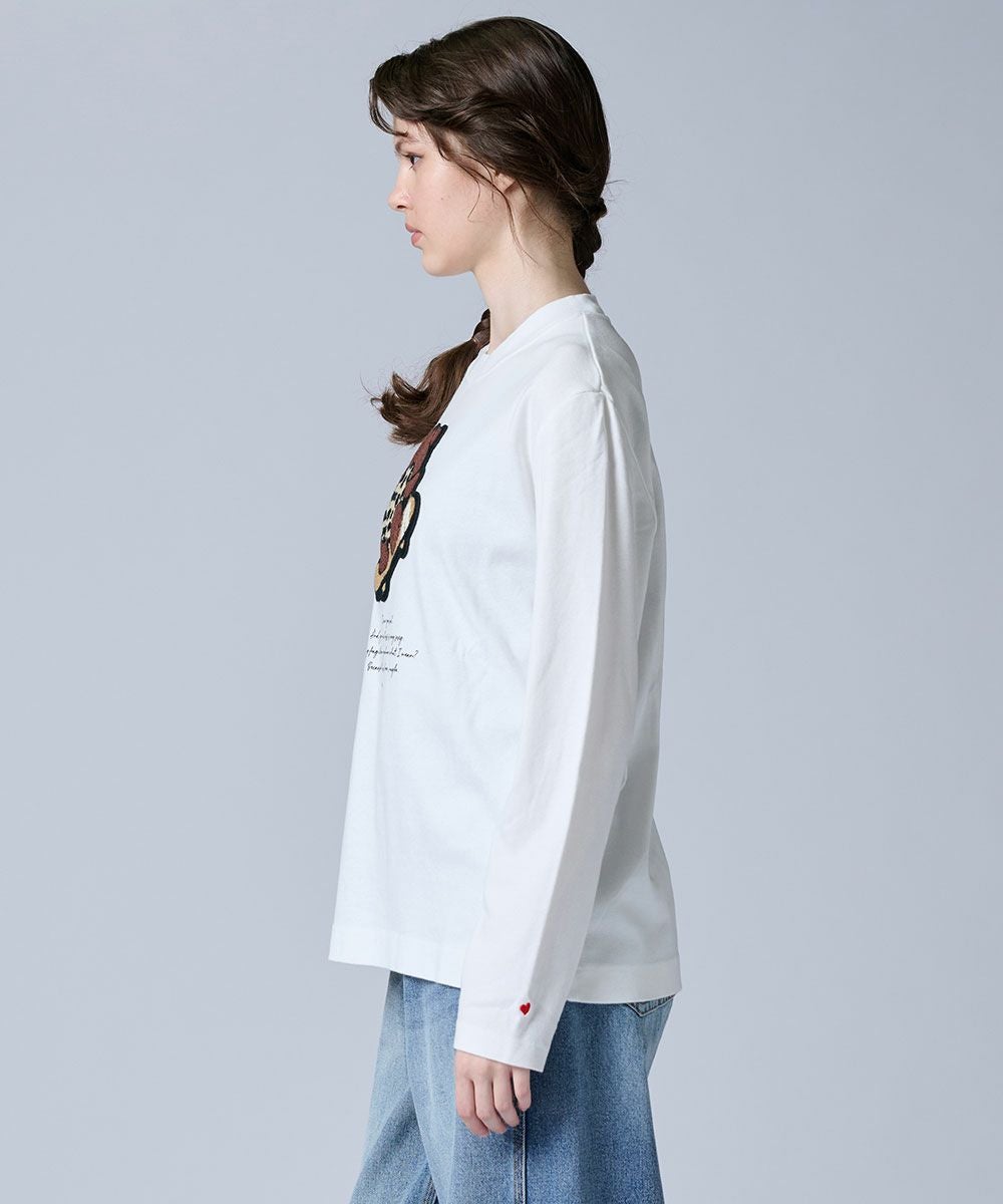 DSC / スケボーベアワッペンロングTシャツ(WEB限定) TOPS Night STORE
