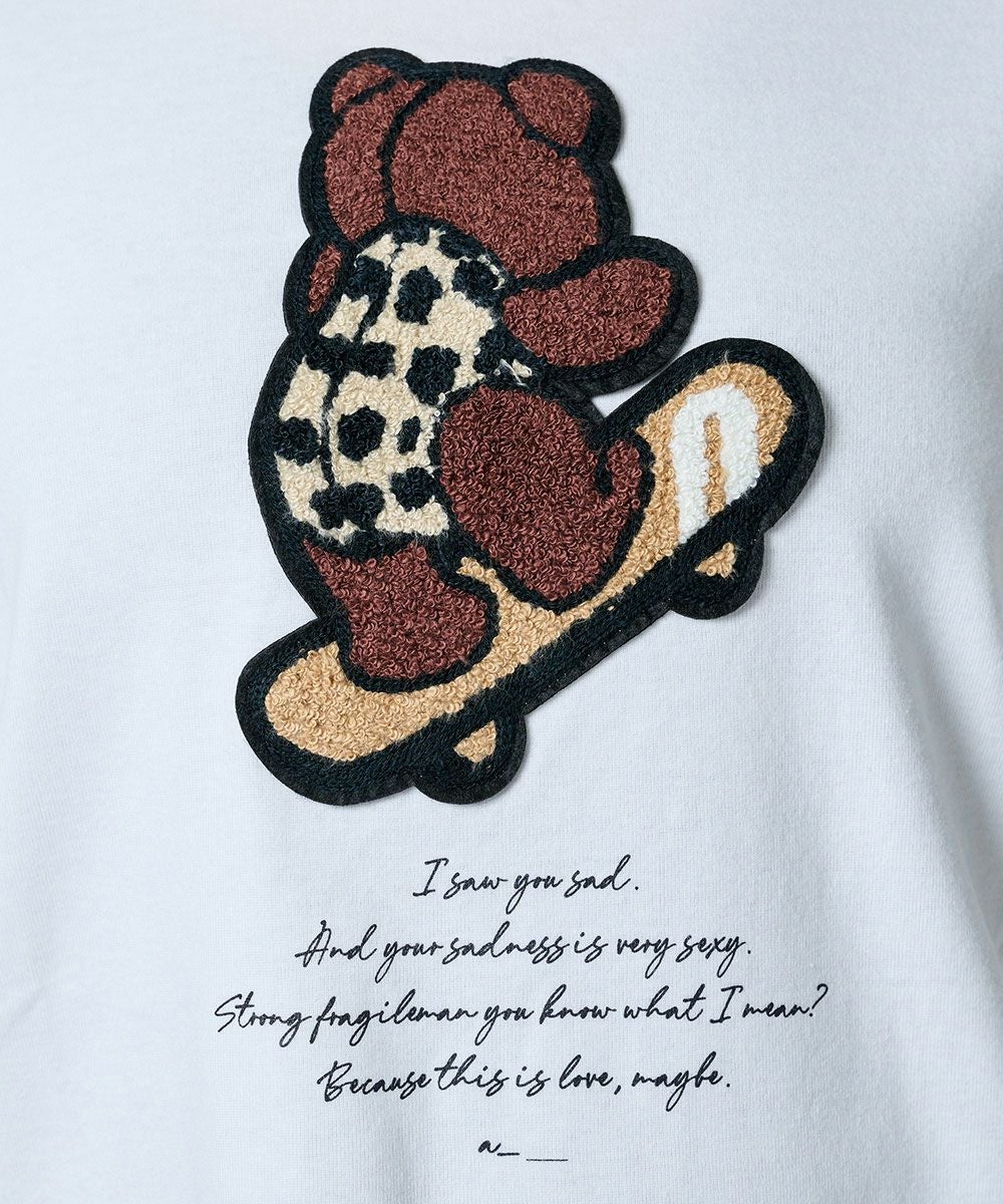 DSC / スケボーベアワッペンロングTシャツ(WEB限定) TOPS Night STORE