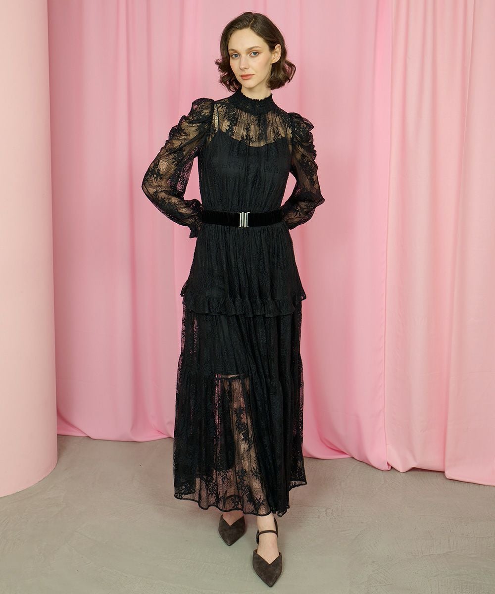CORCOVADO / シフォンフラワードレス DRESS Night STORE | ダブル