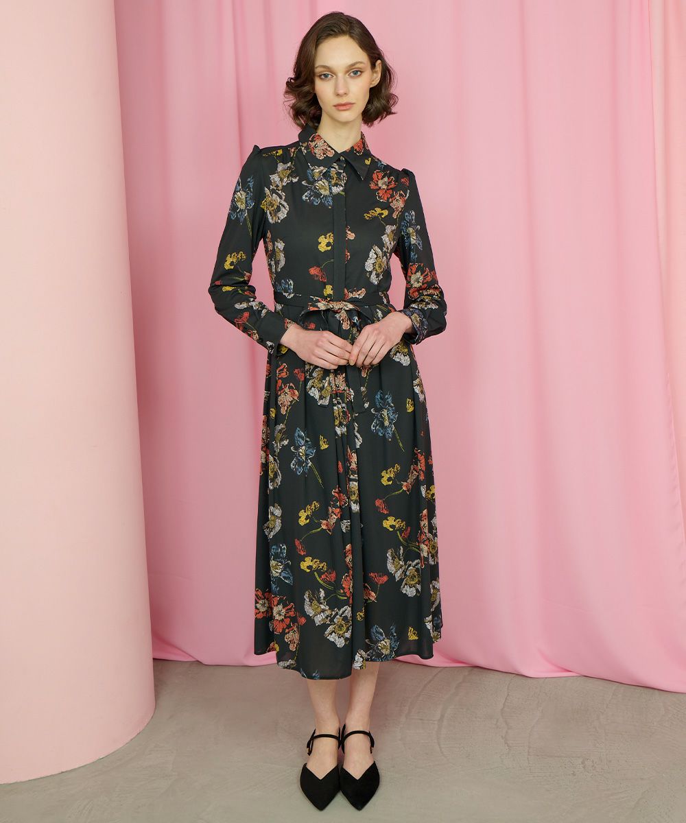 美品　定価7.6万　CORCOVADO トリコットジャージシャツドレス CORCOVADO / トリコットジャージ シャツドレス DRESS Night STORE