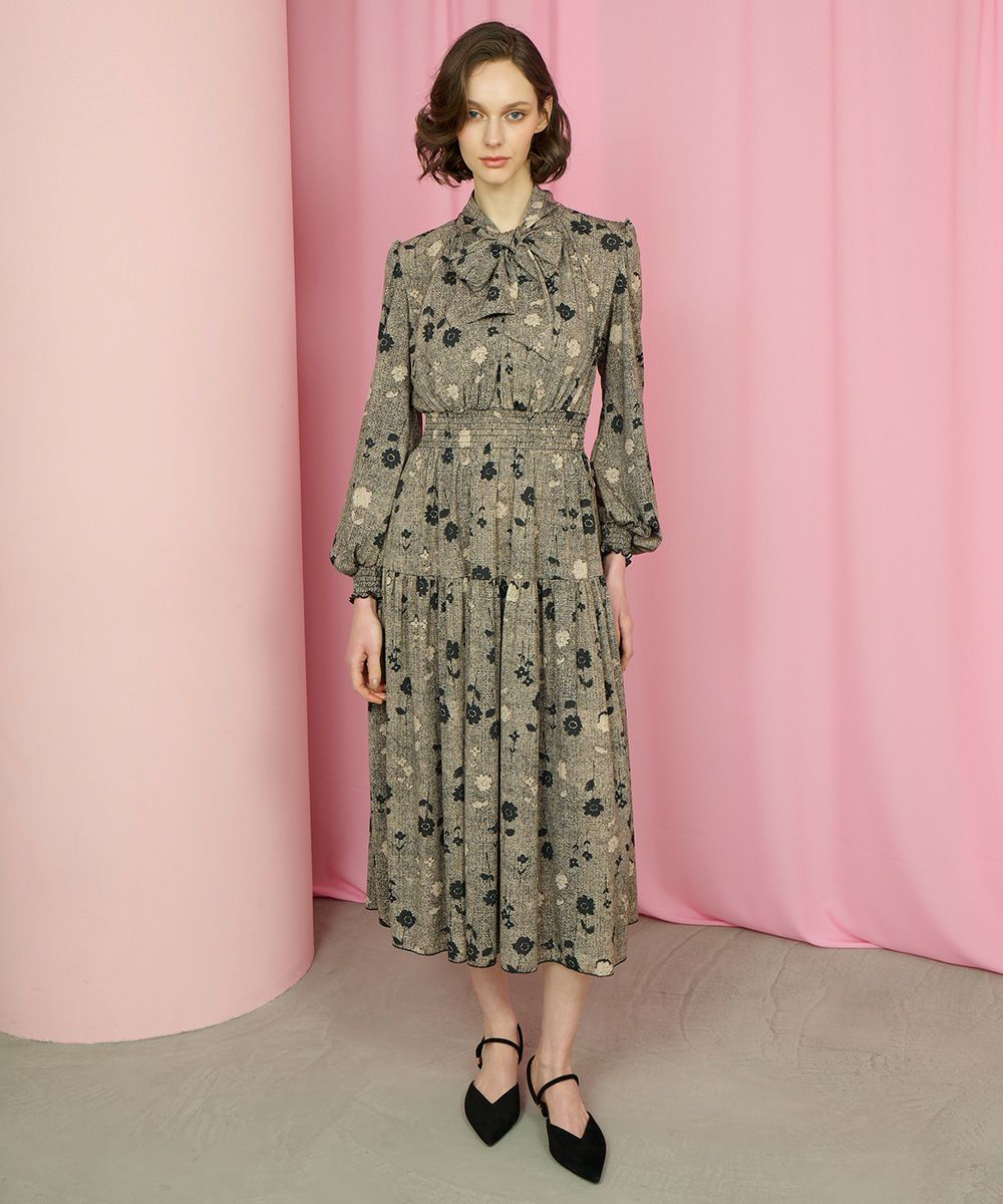 美品　定価7.6万　CORCOVADO トリコットジャージシャツドレス CORCOVADO / トリコットジャージ ボウタイドレス DRESS Night STORE