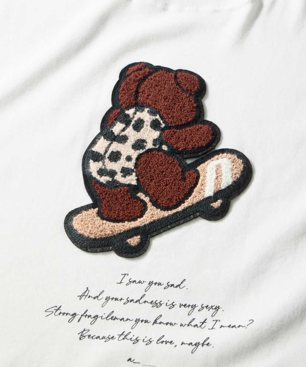 D/him スケボーベアワッペン ロングスリーブTシャツ（WEB限定） TOPS