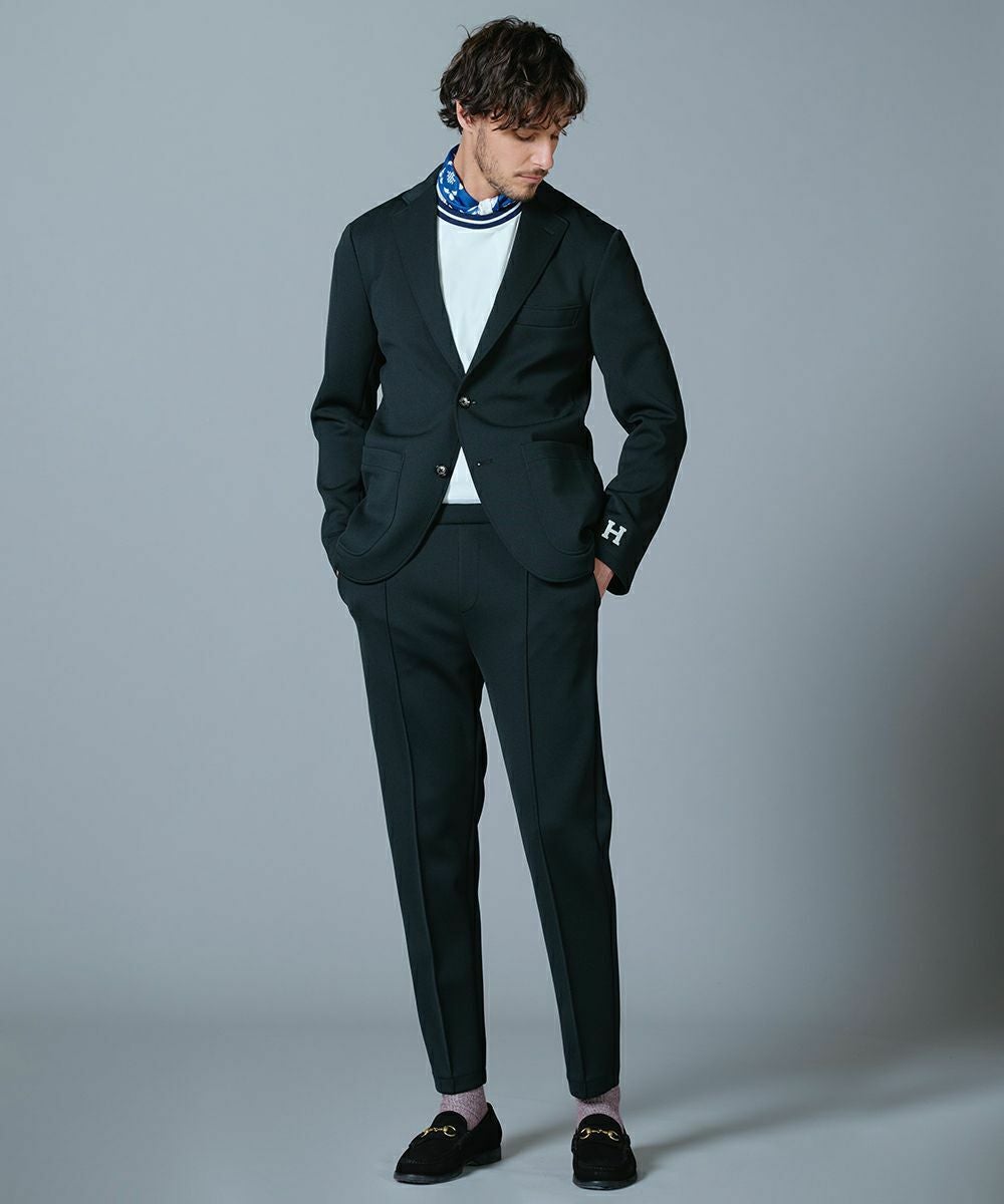 美品　ダブルスタンダードクロージングヒム　ニットテーラード　ダブルブレスト　L D/him スキューバニットジャケット JACKETS Night STORE | ダブル