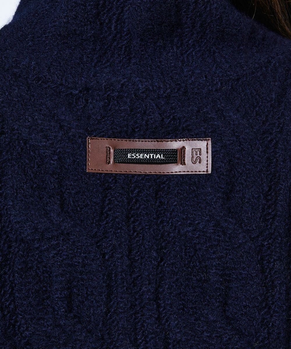 ESSENTIAL / 片畦ケーブルショートニット TOPS Night STORE | ダブル ESSENTIAL / 片畦ケーブルショートニット TOPS Night STORE | ダブル
