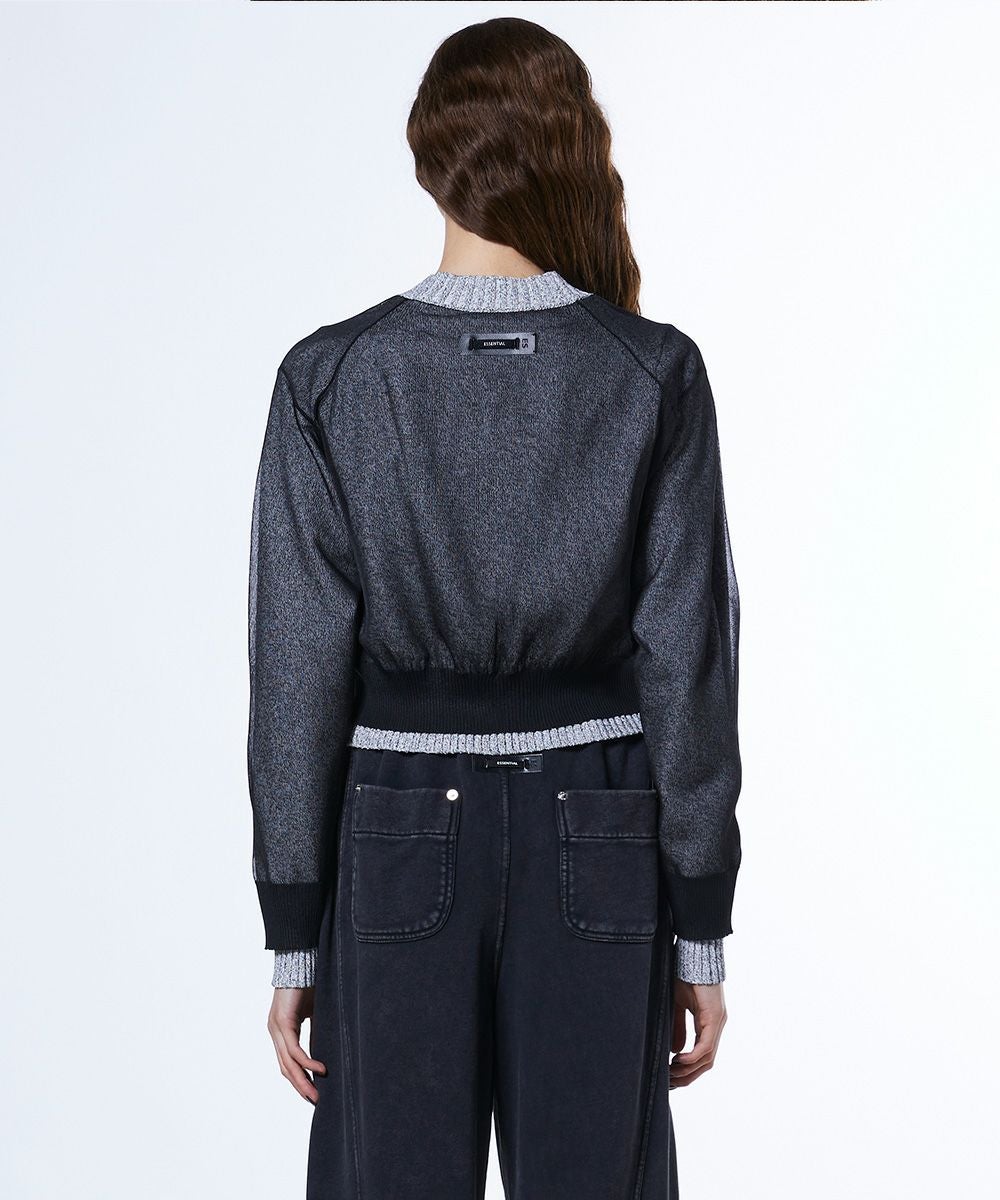 ESSENTIAL / フィラメン天竺 レイヤードトップス TOPS Night STORE