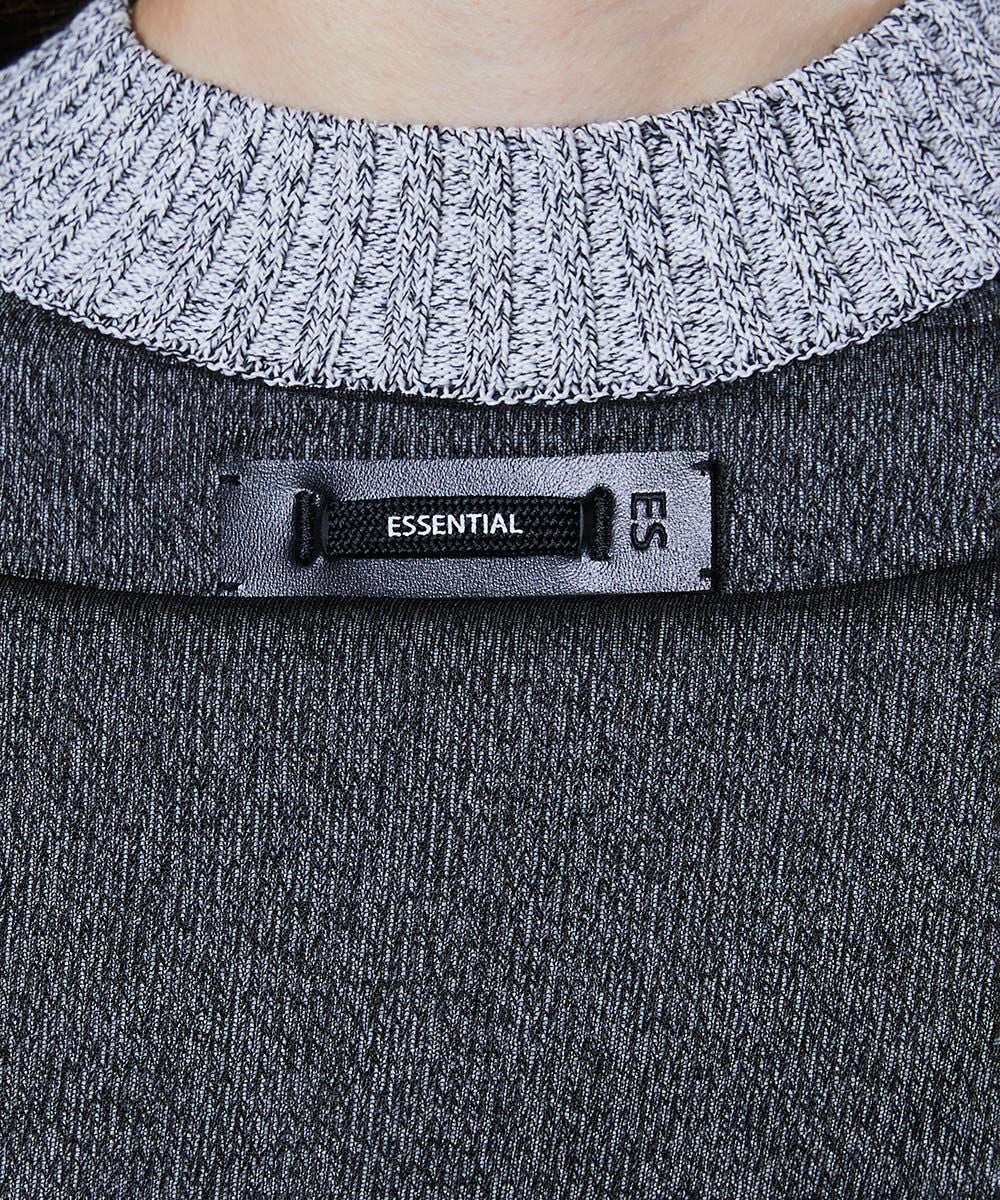 ESSENTIAL / フィラメン天竺 レイヤードトップス TOPS Night STORE