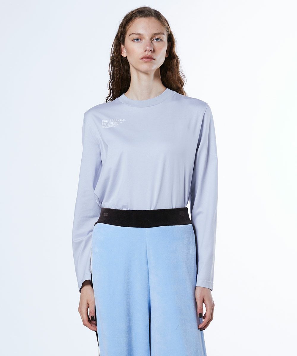 ESSENTIAL / 天竺アシンメトリーロンT TOPS Night STORE | ダブル