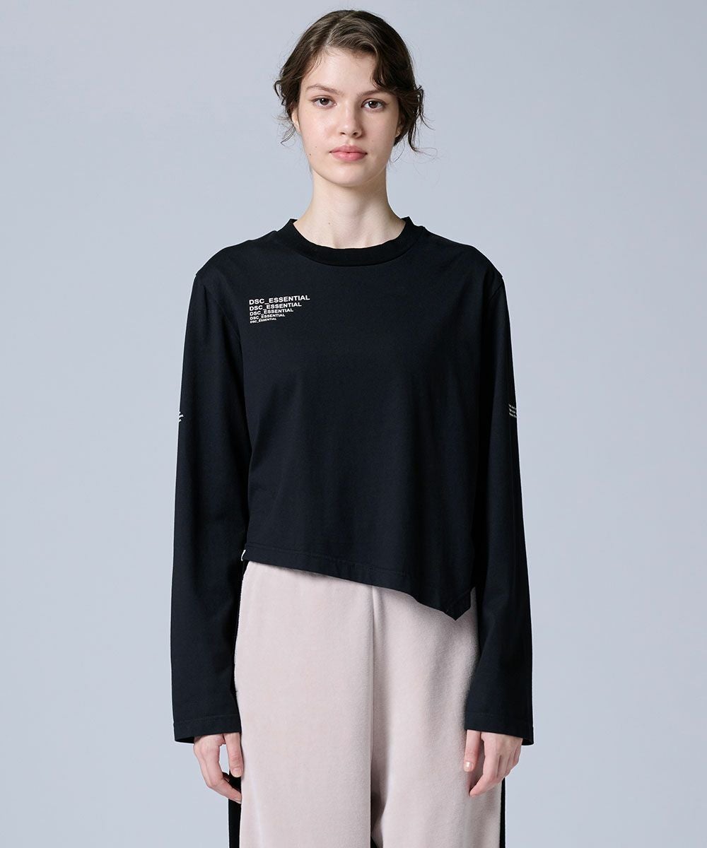 ESSENTIAL / 天竺アシンメトリーロンT TOPS Night STORE | ダブル