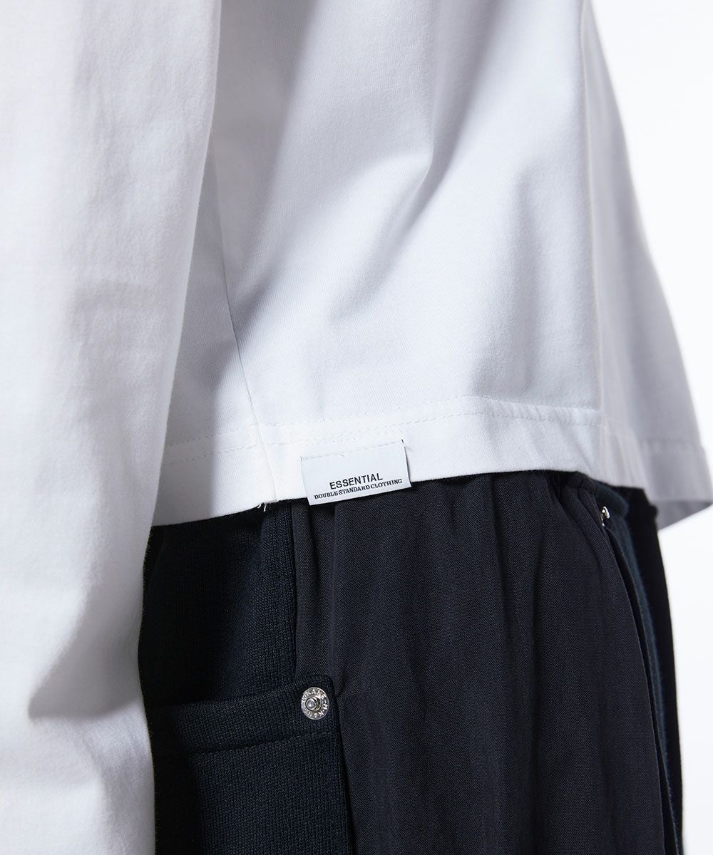 ESSENTIAL / 天竺アシンメトリーロンT TOPS Night STORE | ダブル