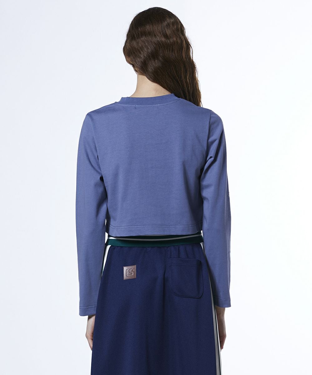 ESSENTIAL / メッセージロゴ アシンメトリーロンT TOPS Night STORE