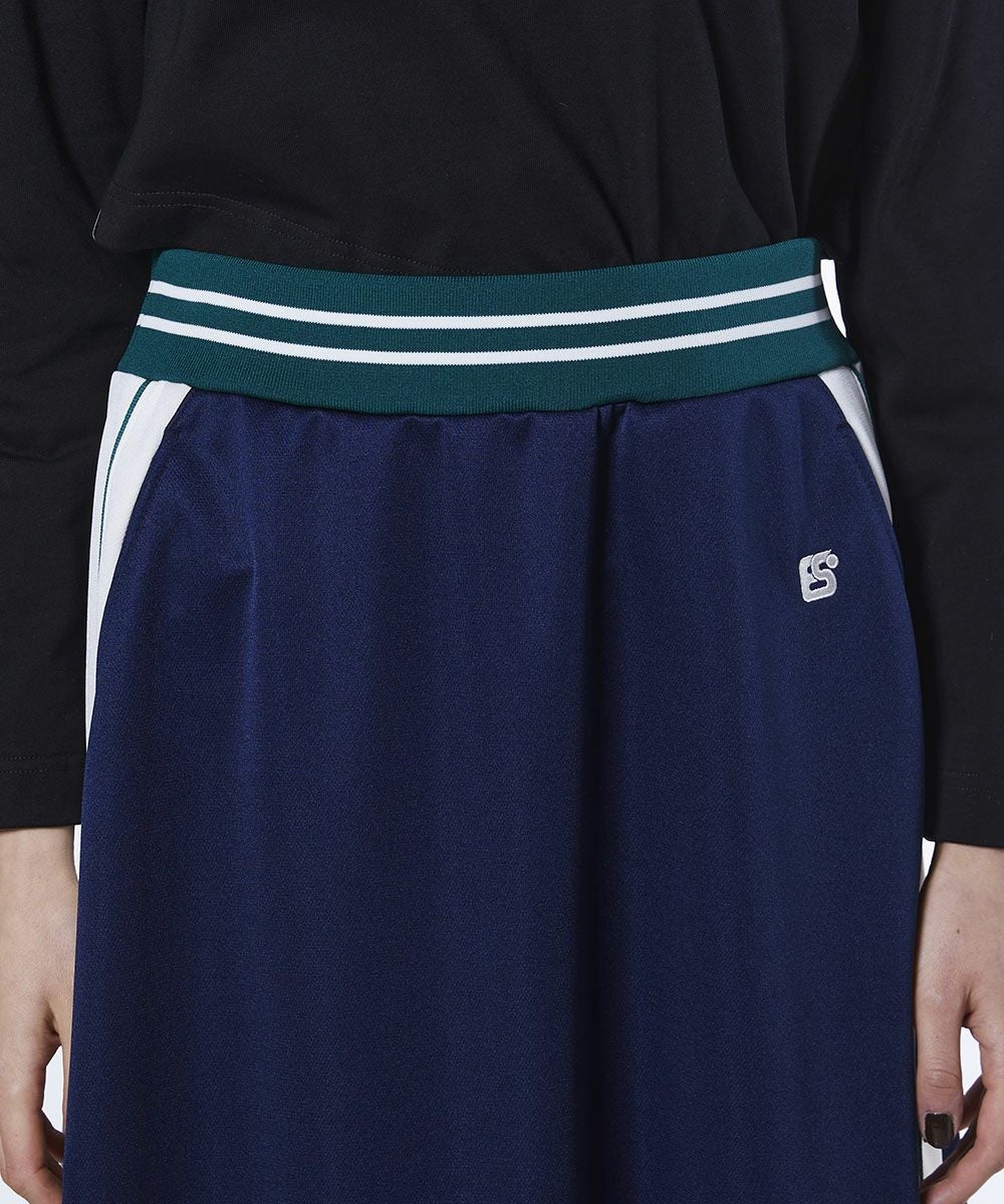 ESSENTIAL / 配色ラインジャージロングスカート BOTTOMS Night STORE