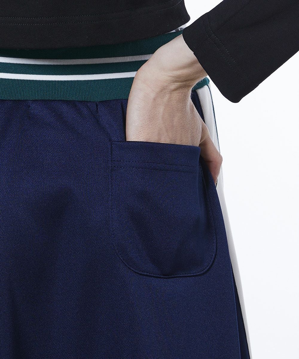 ESSENTIAL / 配色ラインジャージロングスカート BOTTOMS Night STORE