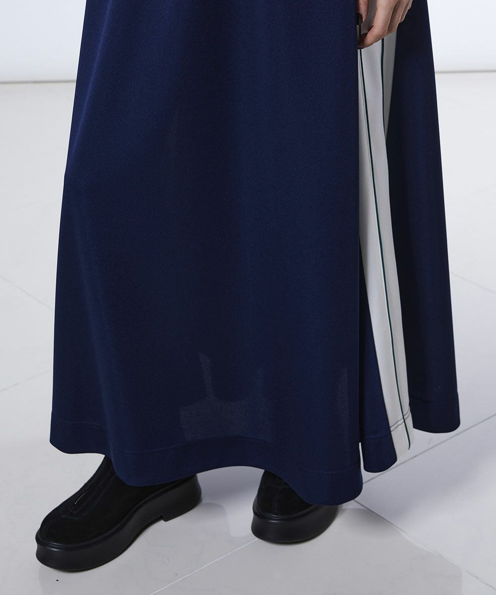ESSENTIAL / 配色ラインジャージロングスカート BOTTOMS Night STORE