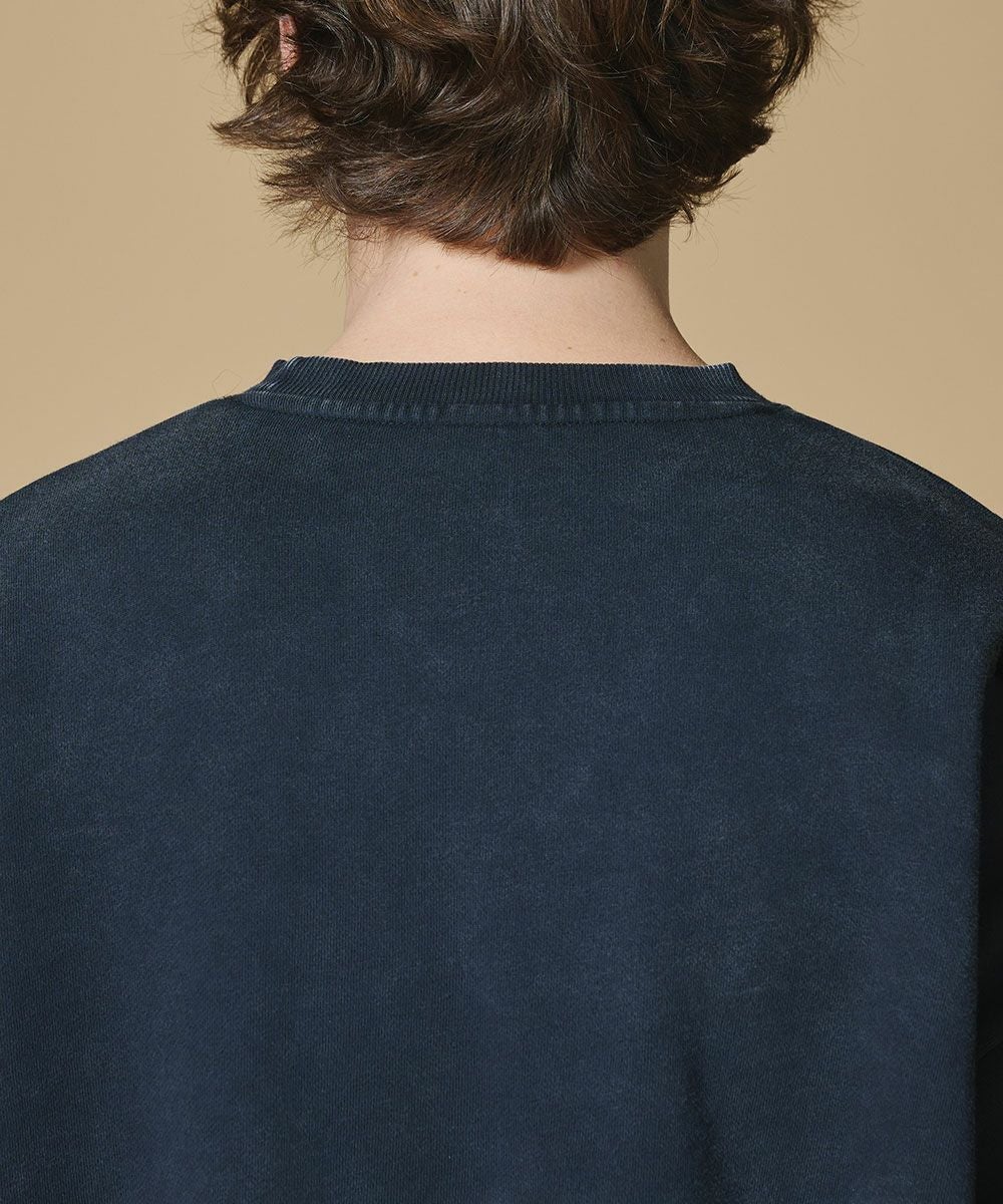 D/him H刺繍 インディゴ染スウェット TOPS Night STORE | ダブル