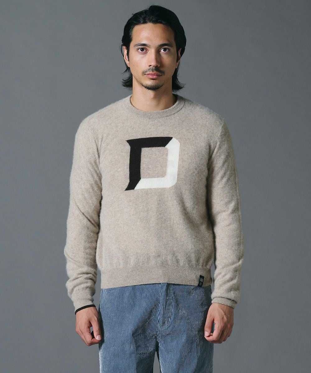 D/him カシミヤインターシャニット TOPS Night STORE | ダブル
