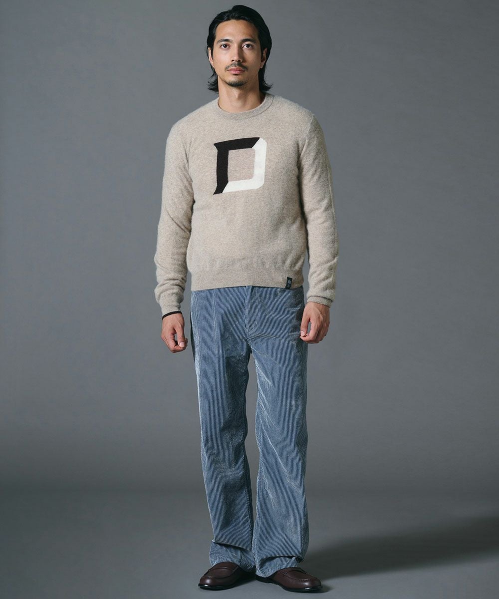 D/him カシミヤインターシャニット TOPS Night STORE | ダブル