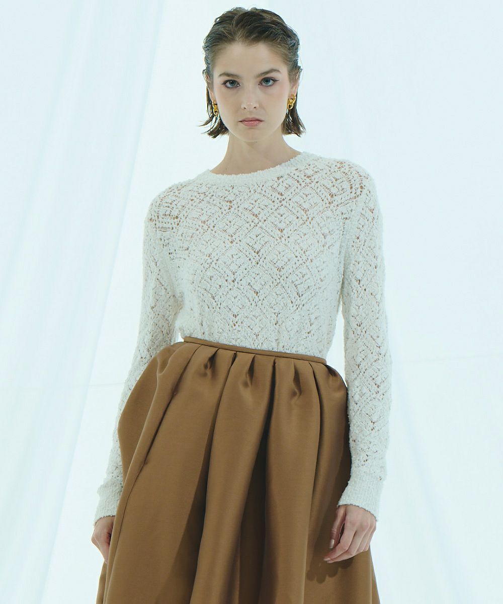 SOVニット♡ Sov. / 透かし柄スラブニット TOPS Night STORE | ダブルスタンダード