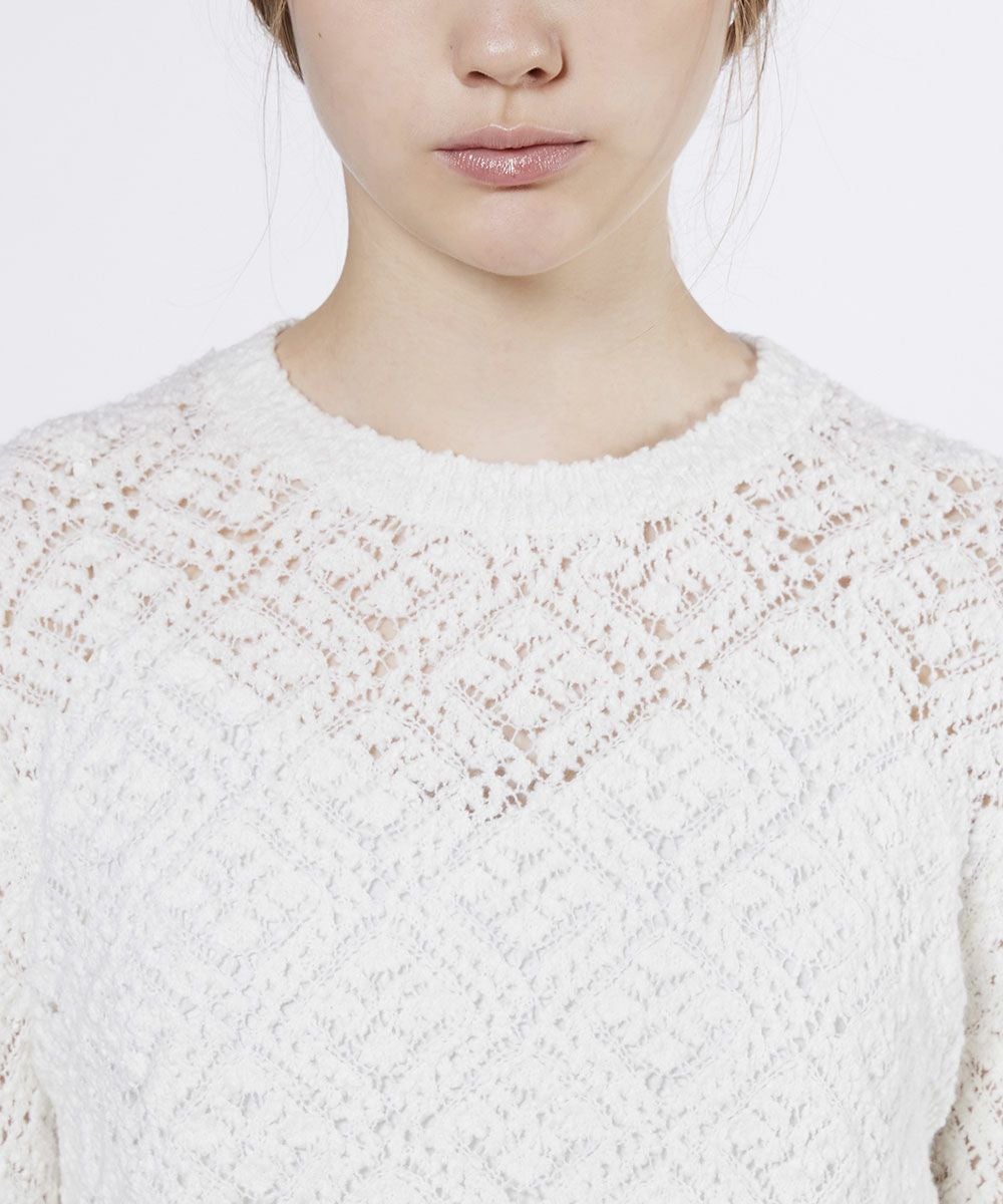 SOVニット♡ Sov. / 透かし柄スラブニット TOPS Night STORE | ダブルスタンダード