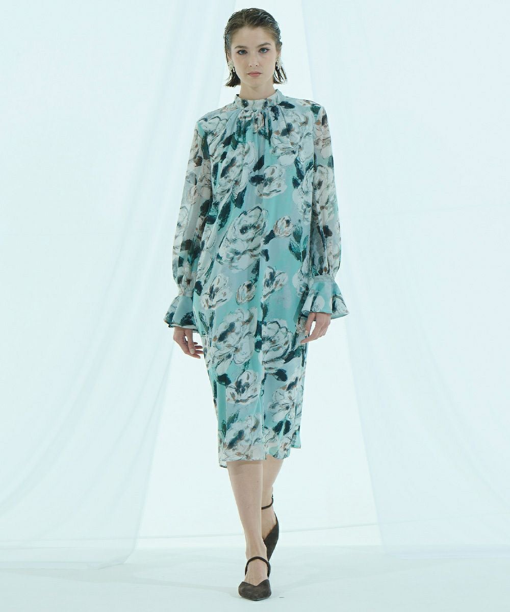 Sov. / フラワーシフォンワンピース DRESS Night STORE | ダブル Sov. / フラワーシフォンワンピース DRESS Night STORE | ダブル