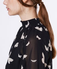Sov. / バタフライプリント シフォンワンピース DRESS Night STORE 
