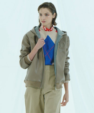 DSC / レザーダンボール パーカージャケット OUTERS Night STORE 
