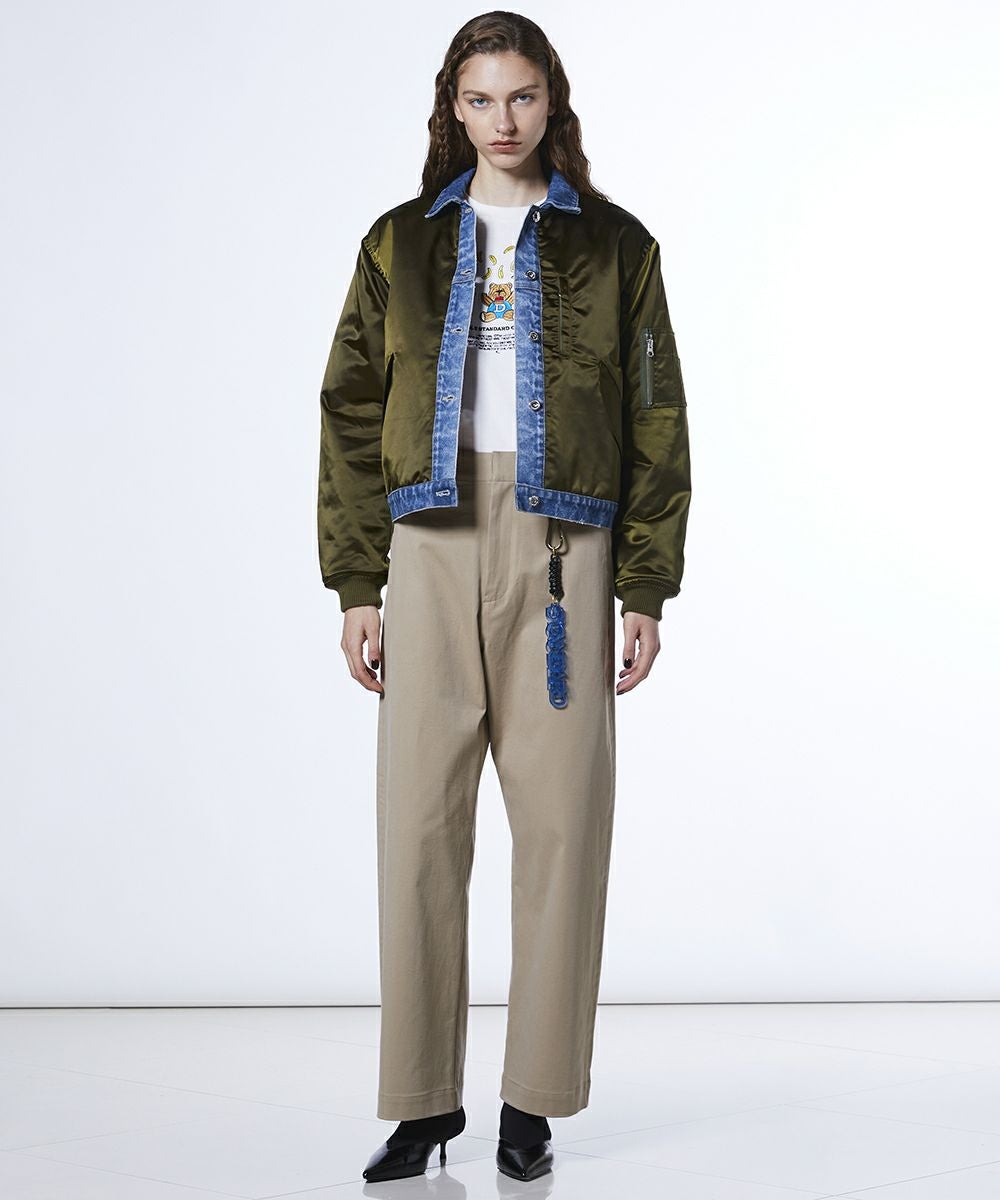 DSC / ナイロンサテン×13oz デニム MA-1ジャケット OUTERS Night STORE