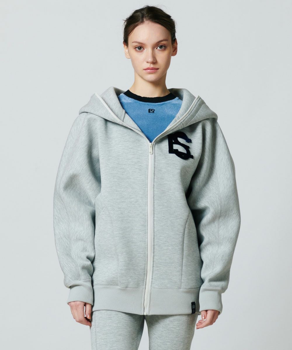 ダブルスタンダードクロージングESSENTIALダンボールロゴジップフーディー ESSENTIAL / ダンボールロゴジップフーディー(WEB限定) TOPS Night
