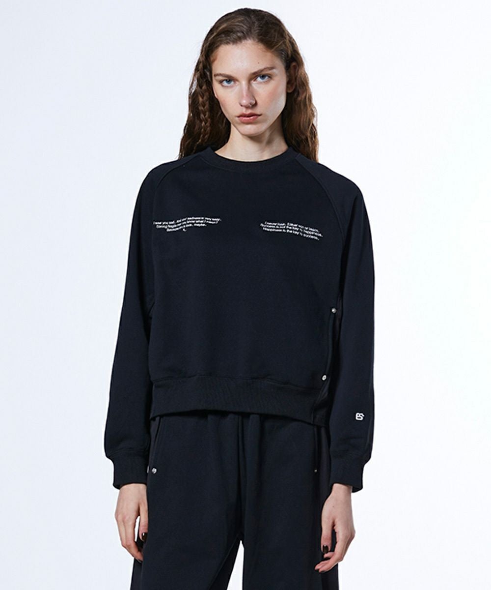 【オフホワイト】タフタドッキングジャージプルオーバー ESSENTIAL / 裏毛タフタドッキングプルオーバー TOPS Night STORE