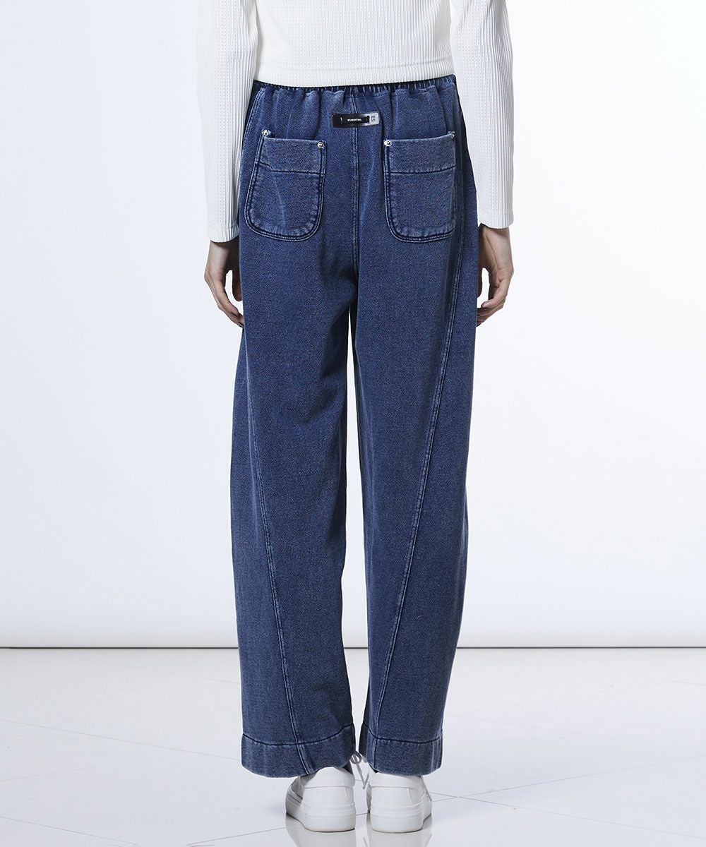 ESSENTIAL / インディゴ ワイドスウィッチパンツ BOTTOMS Night STORE ESSENTIAL / インディゴ ワイドスウィッチパンツ BOTTOMS Night STORE