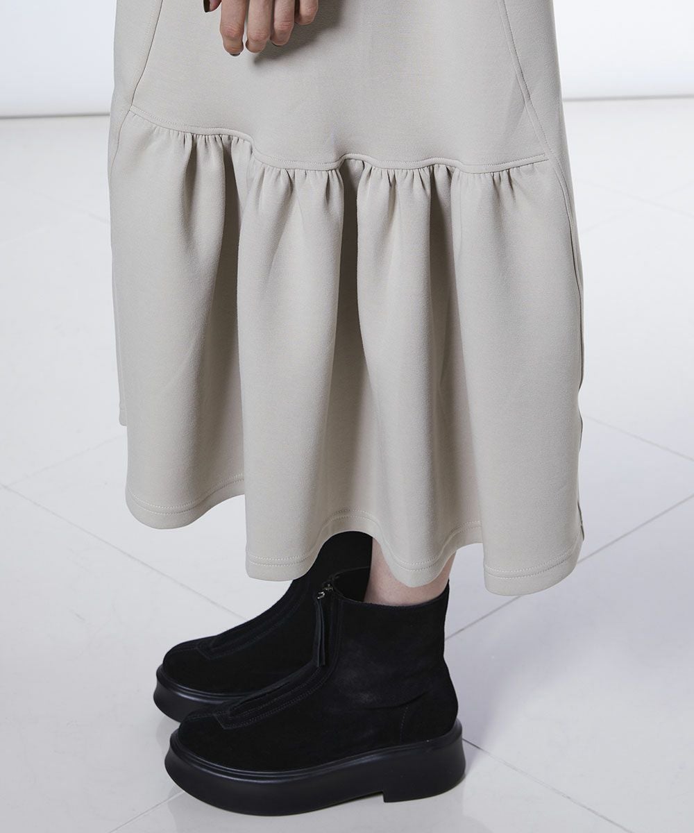 ESSENTIAL / ダンボール フリルマキシワンピース DRESS Night STORE