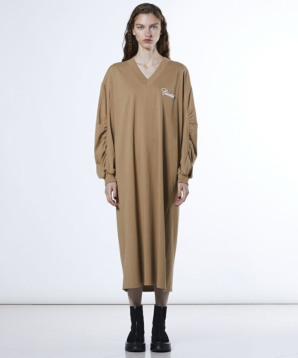 美品 M ダブルスタンダードクロージング ティアードワンピース ロング キャメル DRESS | Night STORE | ダブルスタンダードクロージング公式通販