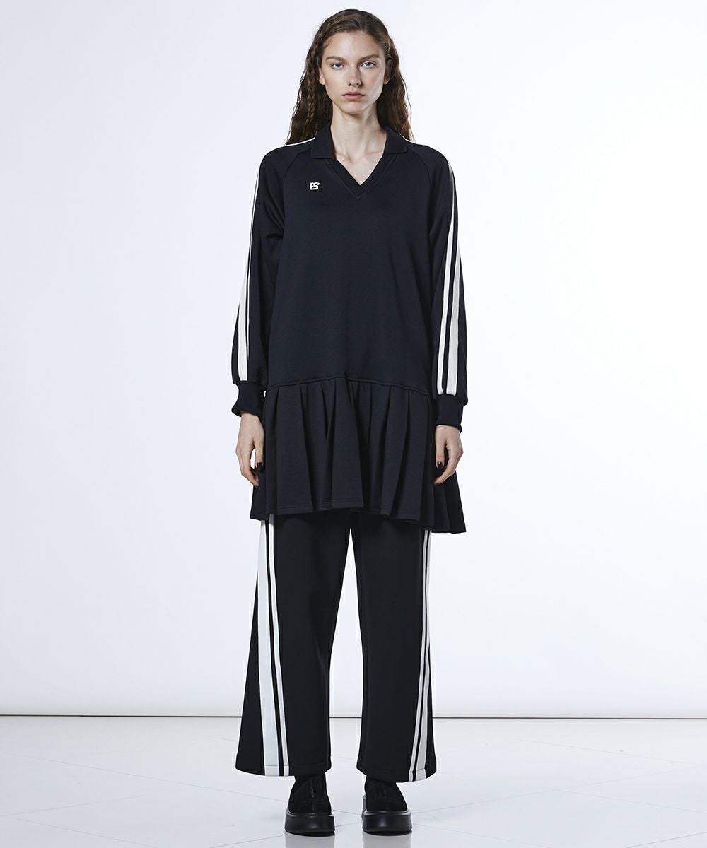 ESSENTIAL / プリーツジャージワンピース DRESS Night STORE | ダブル