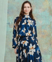 CORCOVADO / シフォンフラワーブラウス TOPS Night STORE | ダブル 