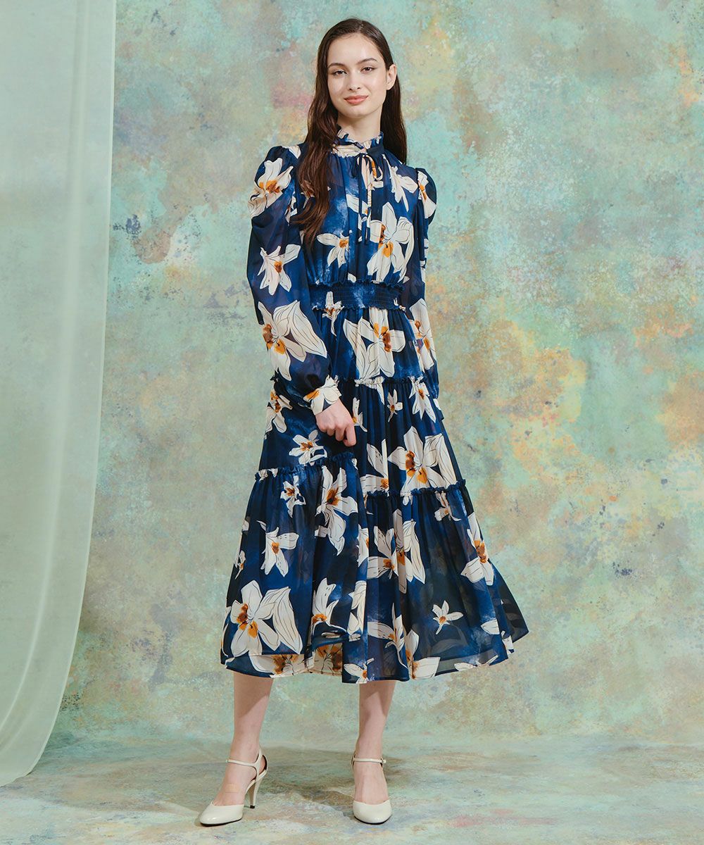 ダブルスタンダードクロージング/CORCOVADO/サテンボウタイフラワードレス CORCOVADO / サテンボウタイフラワードレス DRESS Night STORE