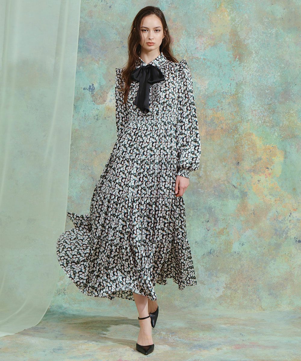 ダブルスタンダードクロージング/CORCOVADO/サテンボウタイフラワードレス CORCOVADO / サテンボウタイフラワードレス DRESS Night STORE