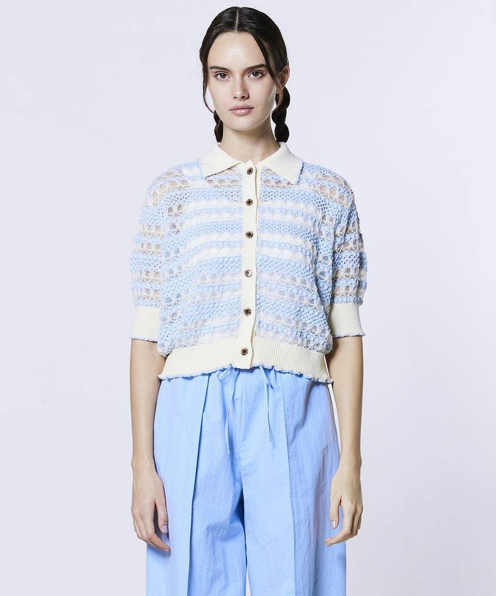 ソブ ダブスタ 23SS Shoulder Design Knit ニット TOPS | Night STORE | ダブルスタンダードクロージング公式通販