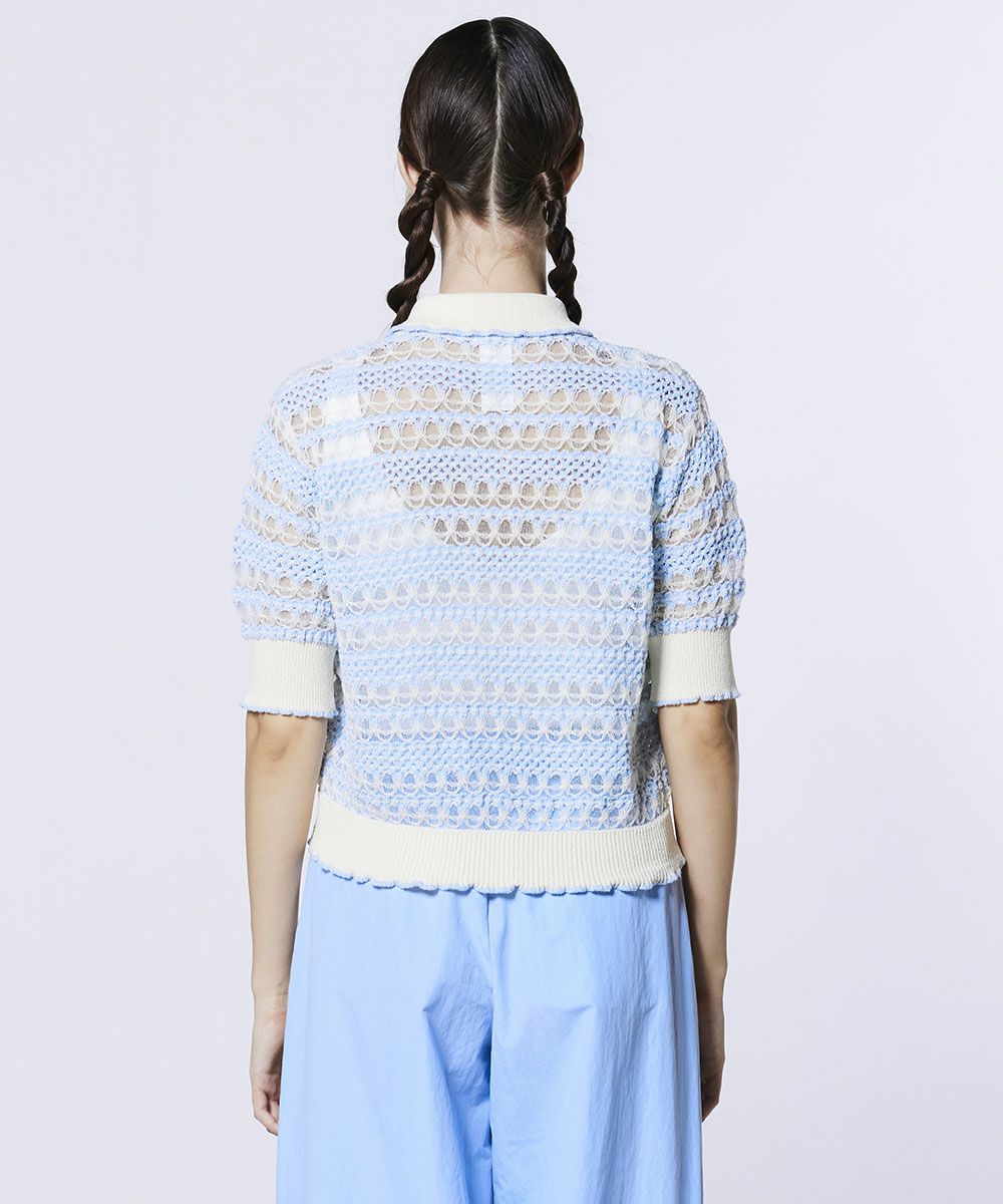 Sov. / 柄編みニットシャツ(SALE) TOPS Night STORE | ダブル