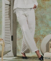 Sov. / ファンシーツイード レースワイドパンツ BOTTOMS Night STORE 