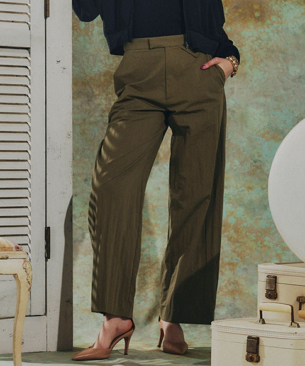 ESSENTIAL / 割縫サテンパンツ BOTTOMS Night STORE | ダブル