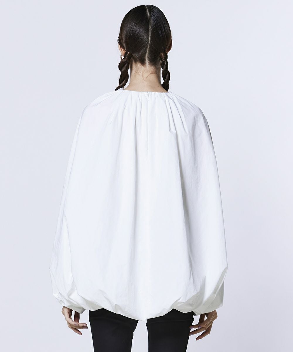 sov.ポンチョ型ブラウス Sov. / タフタ ポンチョブラウス TOPS Night STORE | ダブル