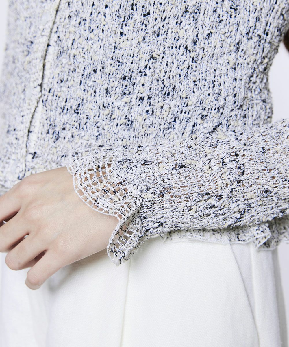 Sov. / メッシュシャーリングブラウス TOPS Night STORE | ダブル