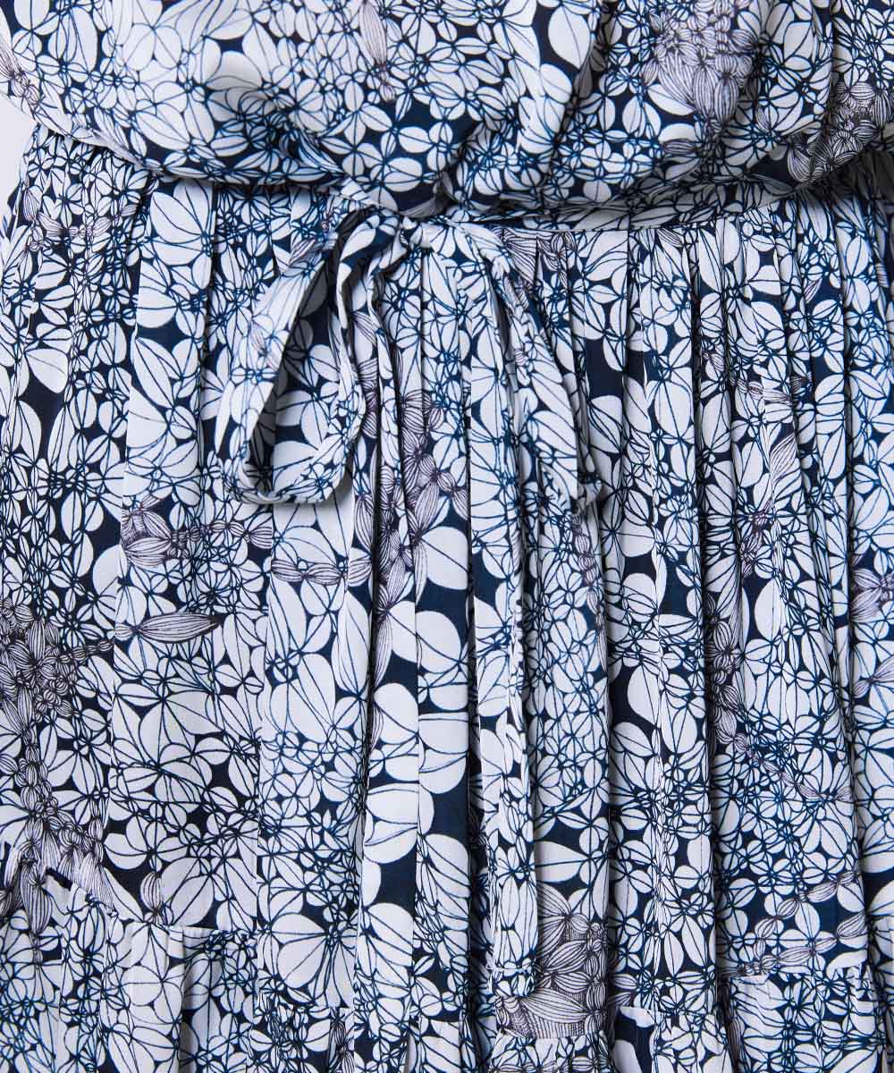 Sov. / シアーサテン オフショルダーティアードワンピース(SALE) DRESS
