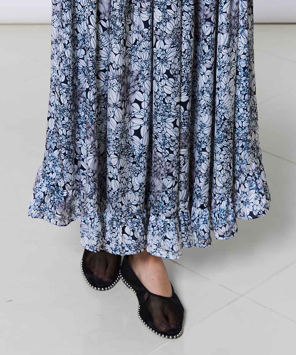 Sov. / シアーサテン オフショルダーティアードワンピース(SALE) DRESS