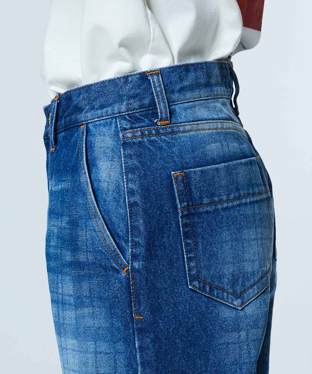 DSC / 12.5oz ユーズドチェック デニムパンツ(SALE) BOTTOMS Night