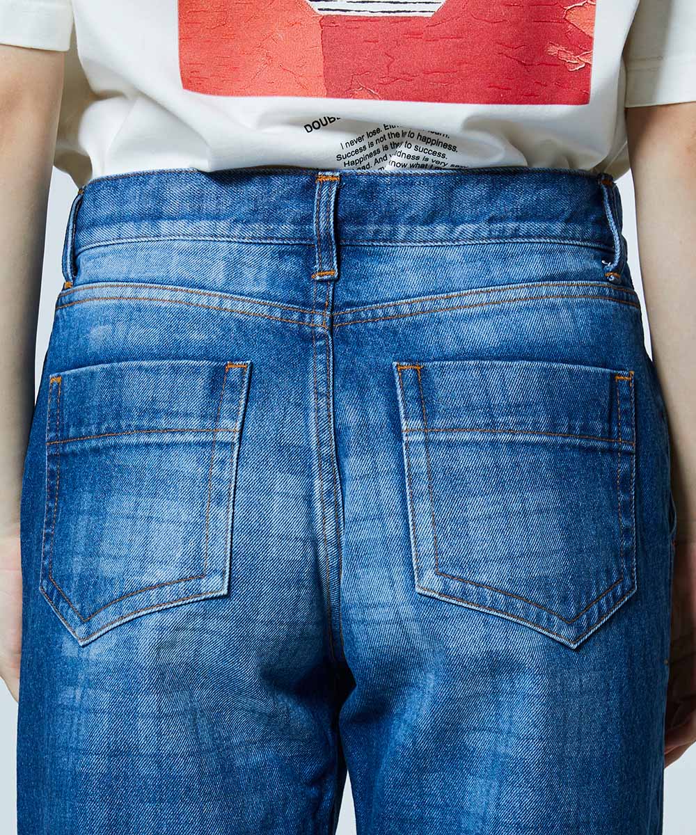 DSC / 12.5oz ユーズドチェック デニムパンツ(SALE) BOTTOMS Night